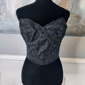 Backless by Smoothie Lace Bustier Bra Corset- Size 38C